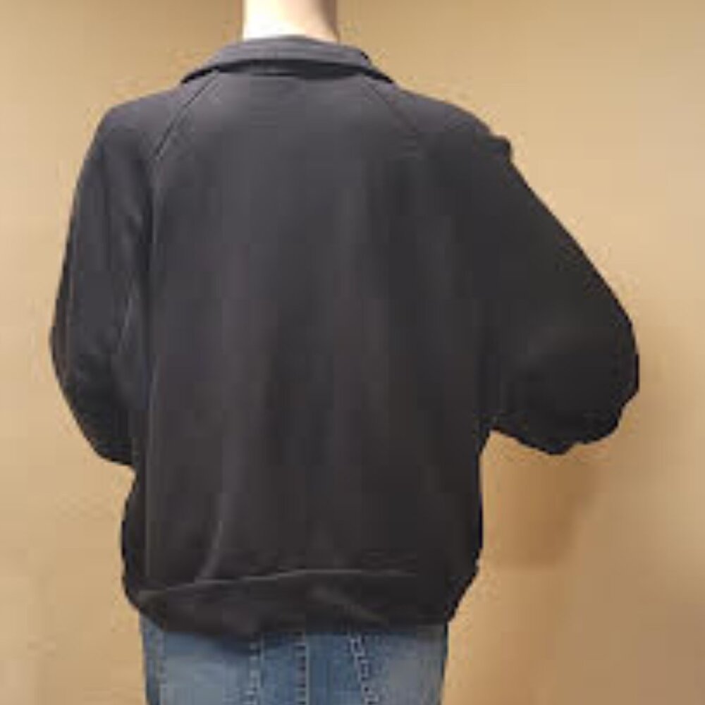Puma relaxed-fit cropped XL half zip kangaroo pocket sweatshirt - Picture 5 of 8